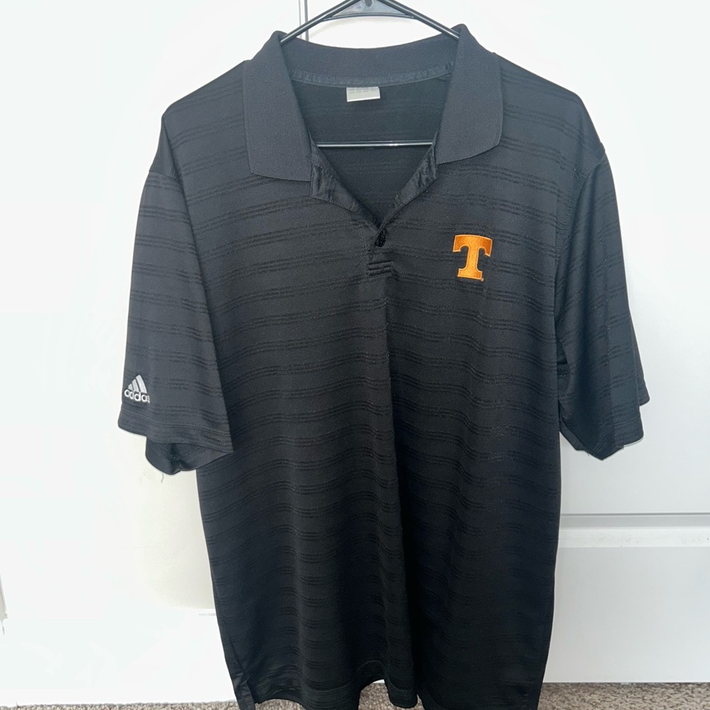 Adidas University of TN Men's Black Polo Shirt